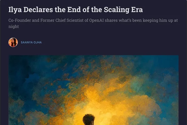 AI scaling hits a wall; continual learning emerges as the next frontier · 1 source tracked