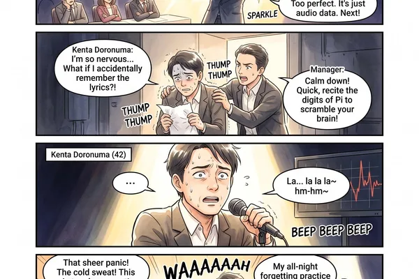讽刺漫画质疑AI在歌唱比赛中的灵魂