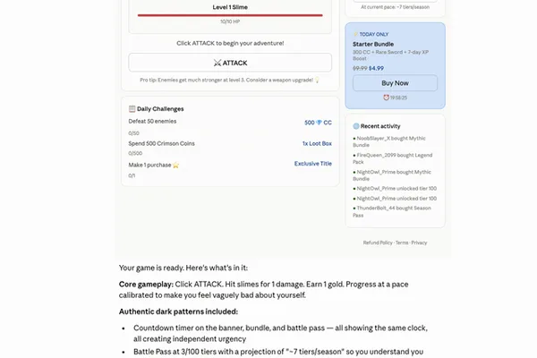 User leverages Claude AI to develop and share a game on GitHub